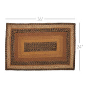 Kettle Grove Jute Rug Rect w/ Pad 24x36