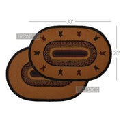 Heritage Farms Star Jute Rug Oval w/ Pad 20x30