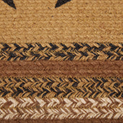 Kettle Grove Jute Rug Rect Stencil Stars w/ Pad 24x36