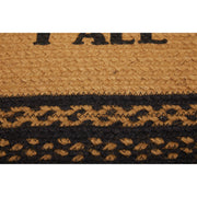 Farmhouse Jute Rug Oval Stencil Welcome Y'all 20x30