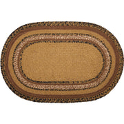 Kettle Grove Jute Rug Oval Stencil Welcome 20x30