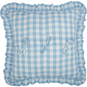 Annie Buffalo Blue Check Fabric Euro Sham 26x26