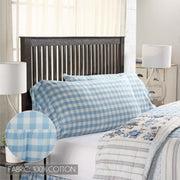 Annie Buffalo Blue Check King Pillow Case Set of 2 21x36+4