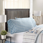 Annie Buffalo Blue Check King Pillow Case Set of 2 21x36+4