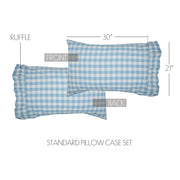 Annie Buffalo Blue Check Standard Pillow Case Set of 2 21x30-4