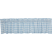 Annie Buffalo Blue Check Valance 16x90