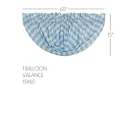 Annie Buffalo Blue Check Balloon Valance 15x60