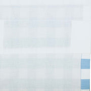 Annie Buffalo Blue Check Ruffled Short Panel Set of 2 63x36