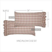 Annie Buffalo Portabella Check King Pillow Case Set of 2 21x36+4