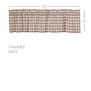 Annie Buffalo Portabella Check Valance 16x72