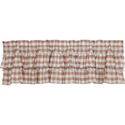 Annie Buffalo Portabella Check Ruffled Valance 16x60