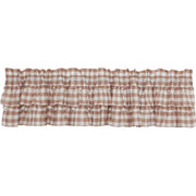 Annie Buffalo Portabella Check Ruffled Valance 16x72