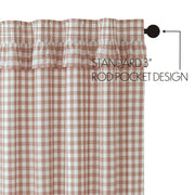 Annie Buffalo Portabella Check Ruffled Shower Curtain 72x72