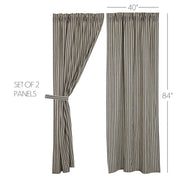 Ashmont Ticking Stripe Panel Set of 2 84x40