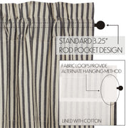 Ashmont Ticking Stripe Prairie Swag Set of 2 36x36x18