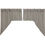 Ashmont Ticking Stripe Swag Set of 2 36x36x16