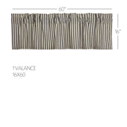 Ashmont Ticking Stripe Valance 16x60