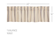 Grace Grain Sack Stripe Valance 16x60