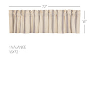 Grace Grain Sack Stripe Valance 16x72