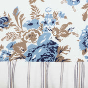 Annie Blue Floral Ruffled Valance 16x60