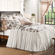 Annie Portabella Floral Ruffled King Coverlet 80x76+27