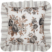 Annie Portabella Floral Ruffled Pillow 18x18