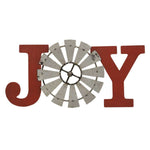 Joy Windmill Metal Plaque