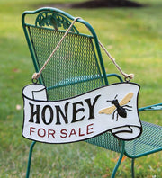 Honey For Sale Vintage Metal Hanger