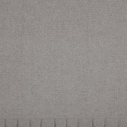 Burlap Dove Grey Fabric Euro Sham w/ Fringed Ruffle 26x26