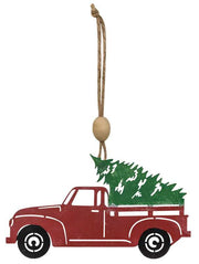 Christmas Truck Iron Ornament