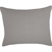 Burlap Dove Grey Standard Sham 21x27