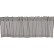 Burlap Dove Grey Valance 16x60