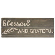 Blessed and Grateful Engraved Pallet Look Sign