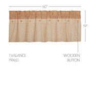 Camilia Ruffled Valance 19x60