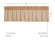 Camilia Ruffled Valance 19x90