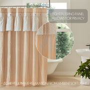 Camilia Ruffled Shower Curtain 72x72