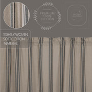 Grain Sack Charcoal Valance 16x90