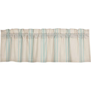 Grain Sack Aqua Valance 16x60