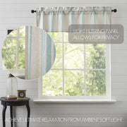 Grain Sack Aqua Valance 16x60