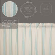 Grain Sack Aqua Valance 16x60