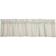 Grain Sack Aqua Valance 16x72