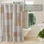 Kaila Patchwork Shower Curtain 72x72