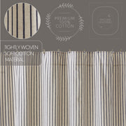 Kaila Ticking Stripe Ruffled Shower Curtain 72x72