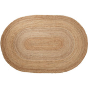 Natural Jute Rug Oval w/ Pad 72x108