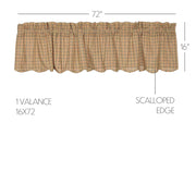 Millsboro Valance Scalloped 16x72