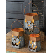 Set of Three Jack-O'-Lantern Luminaries