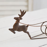 Reindeer and Sleigh Votive Candle Holder