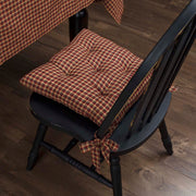 Patriotic Patch Plaid Chair Pad