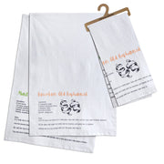 Set of Two Cocktail Recipes Tea Towels