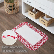 Annie Buffalo Red Check Bathmat 20x30